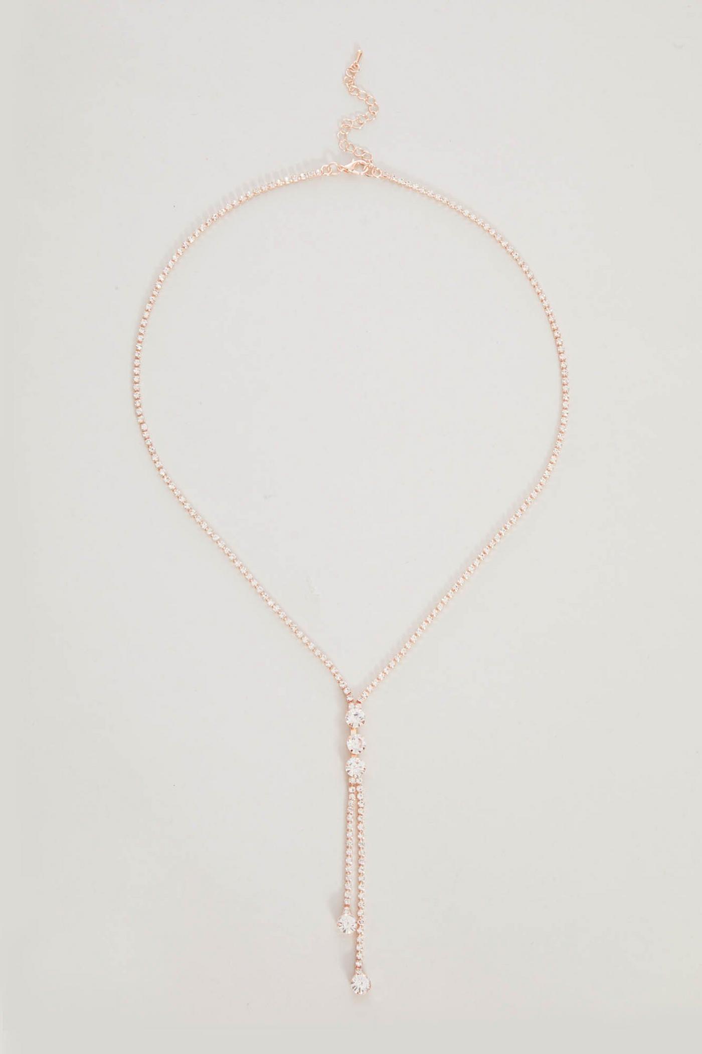 Rose Gold Long Tassel Necklace