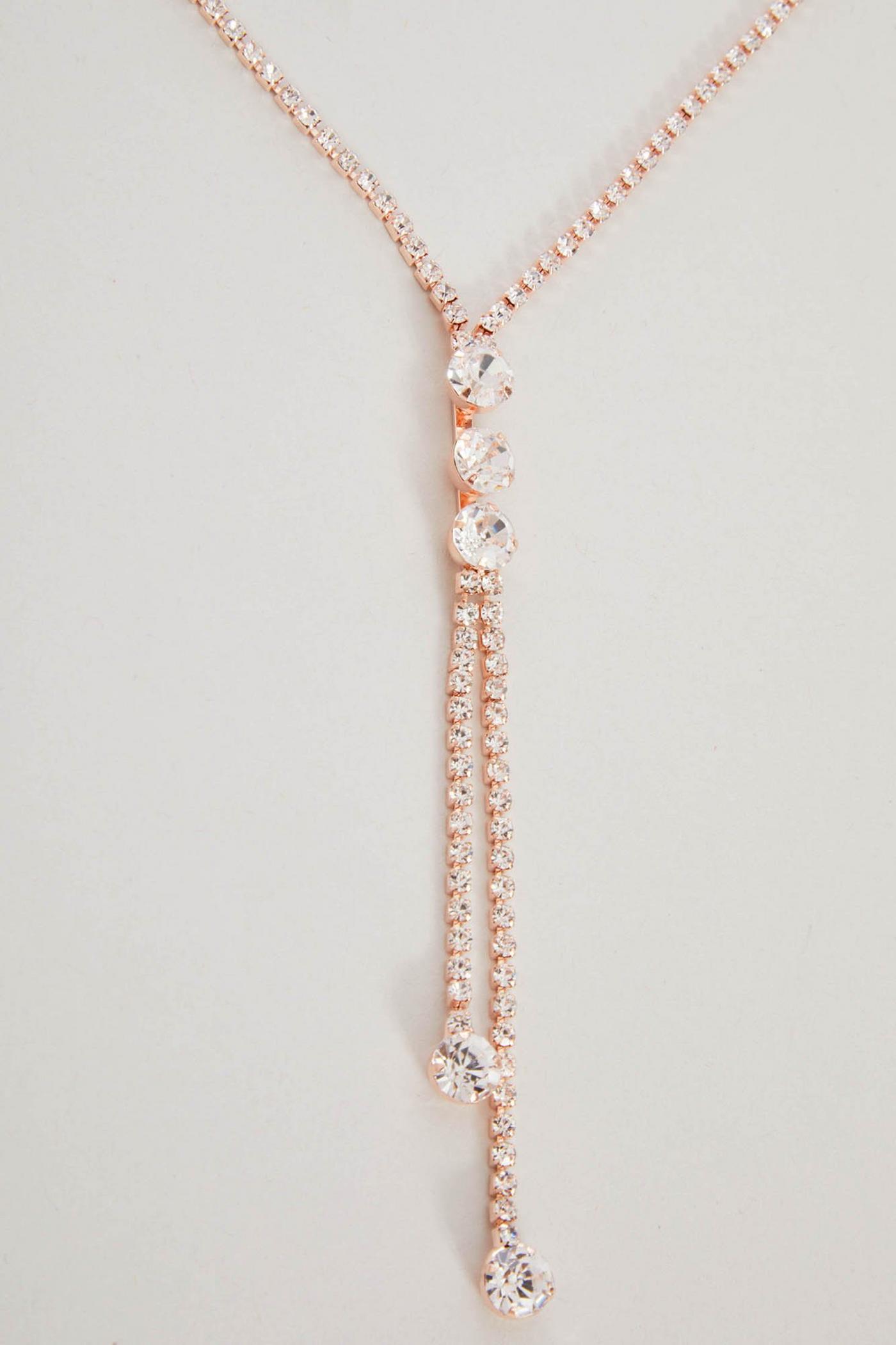Rose Gold Long Tassel Necklace