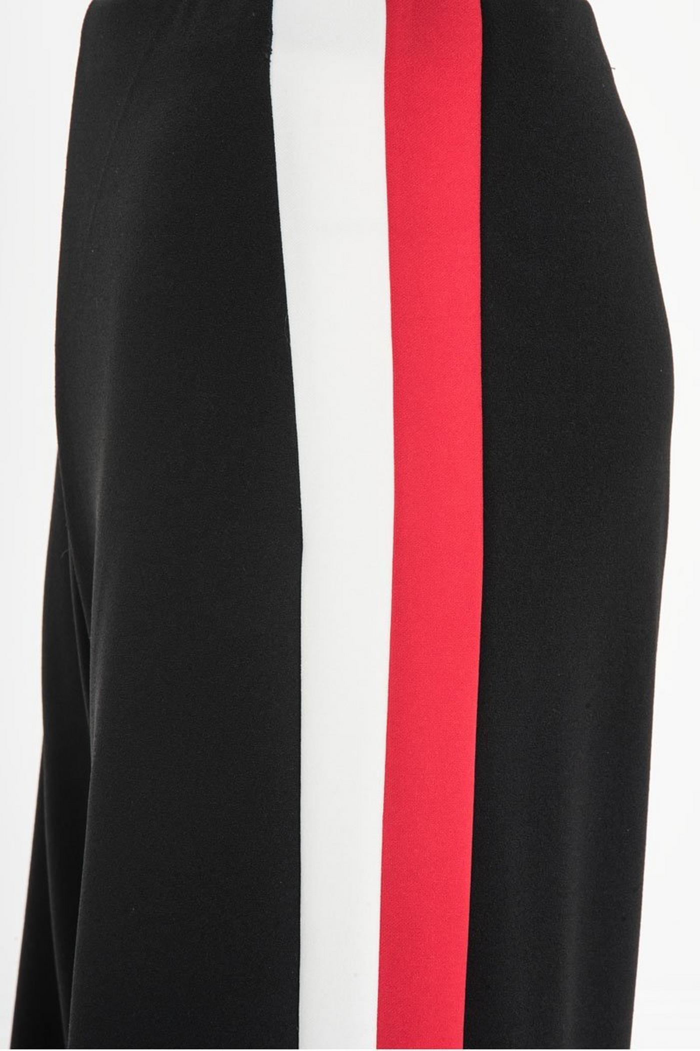 Black Red And Cream Stripe Trousers