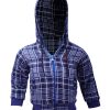 Royal Blue Quilted Zipper Hoodie