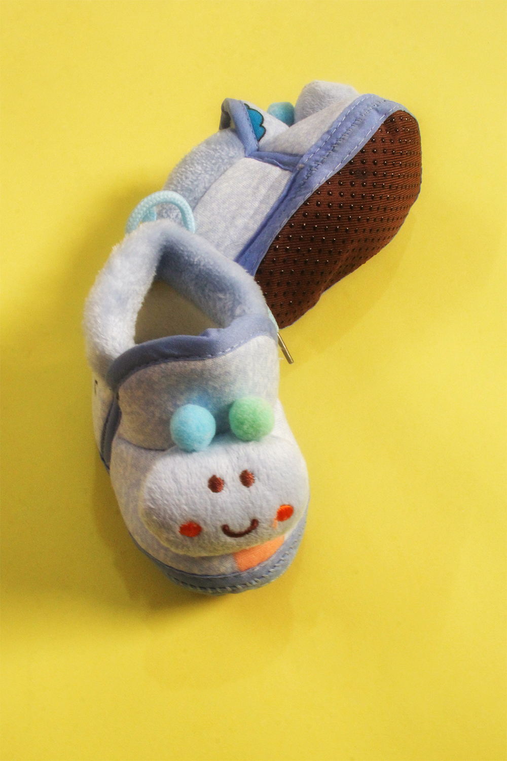 Baby Boy Bear Design Prewalker Crib Plush Boots