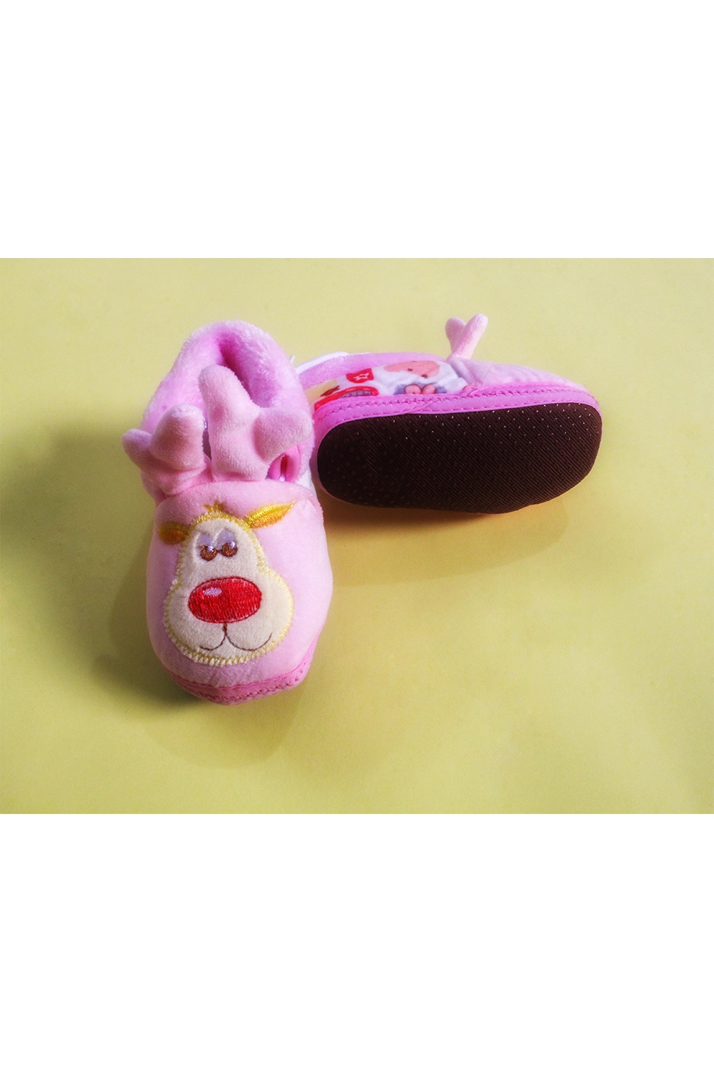 Baby Girl Pink Prewalker Crib Shoes